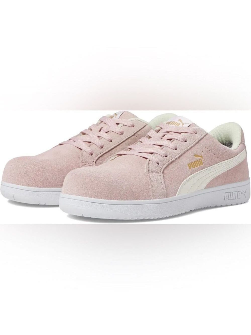 NEW Puma Blush Suede Comp Toe Sneakers Size 6